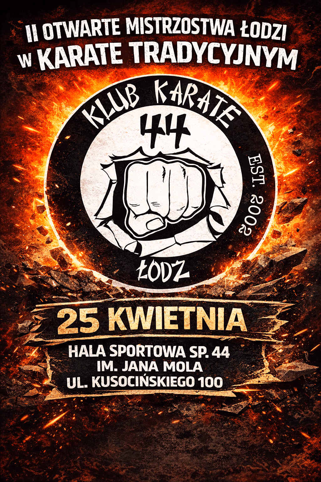 II Otwarte Mistrzostwa Łodzi w Karate Tradycyjnym